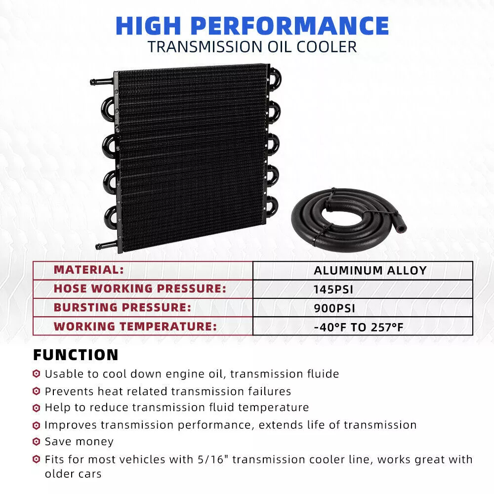 Engine Oil Cooler Radiator 8 Rows Kit