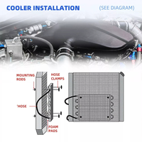 Thumbnail for Engine Oil Cooler Radiator 8 Rows Kit