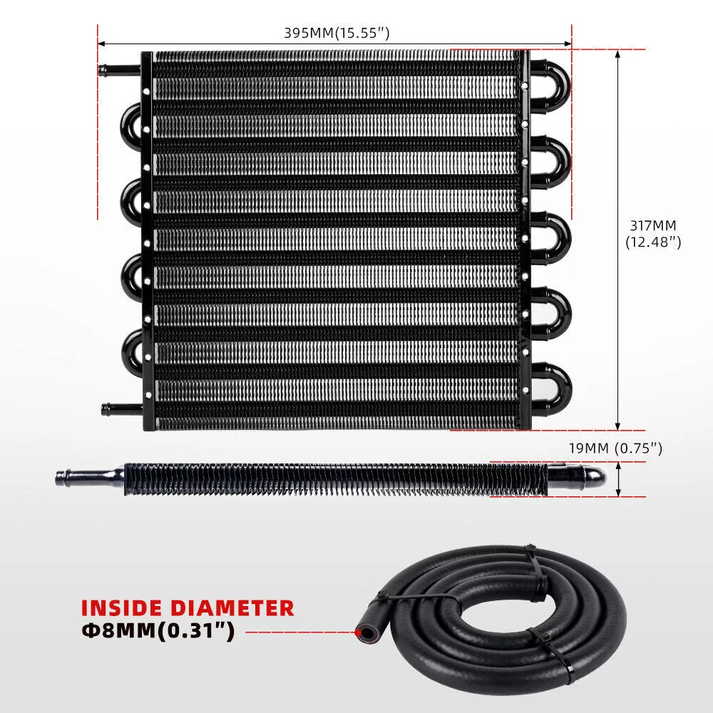 Engine Oil Cooler Radiator 8 Rows Kit
