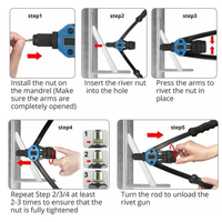 Thumbnail for 110pcs Rivet Nut Rivnut Tool Kit