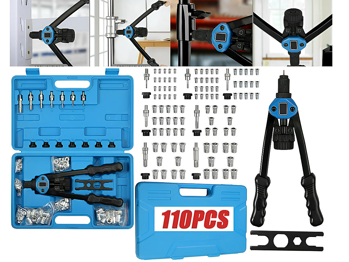 110pcs Rivet Nut Rivnut Tool Kit