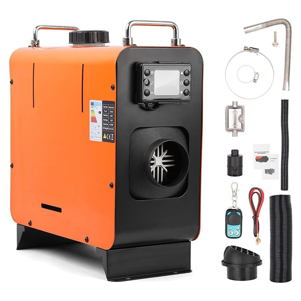 Diesel air heater 12V 5KW compact metal unit