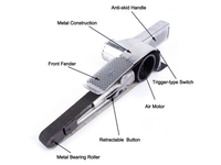 Thumbnail for Air Belt Sander with Sanding Belts (Pneumatic Tool)