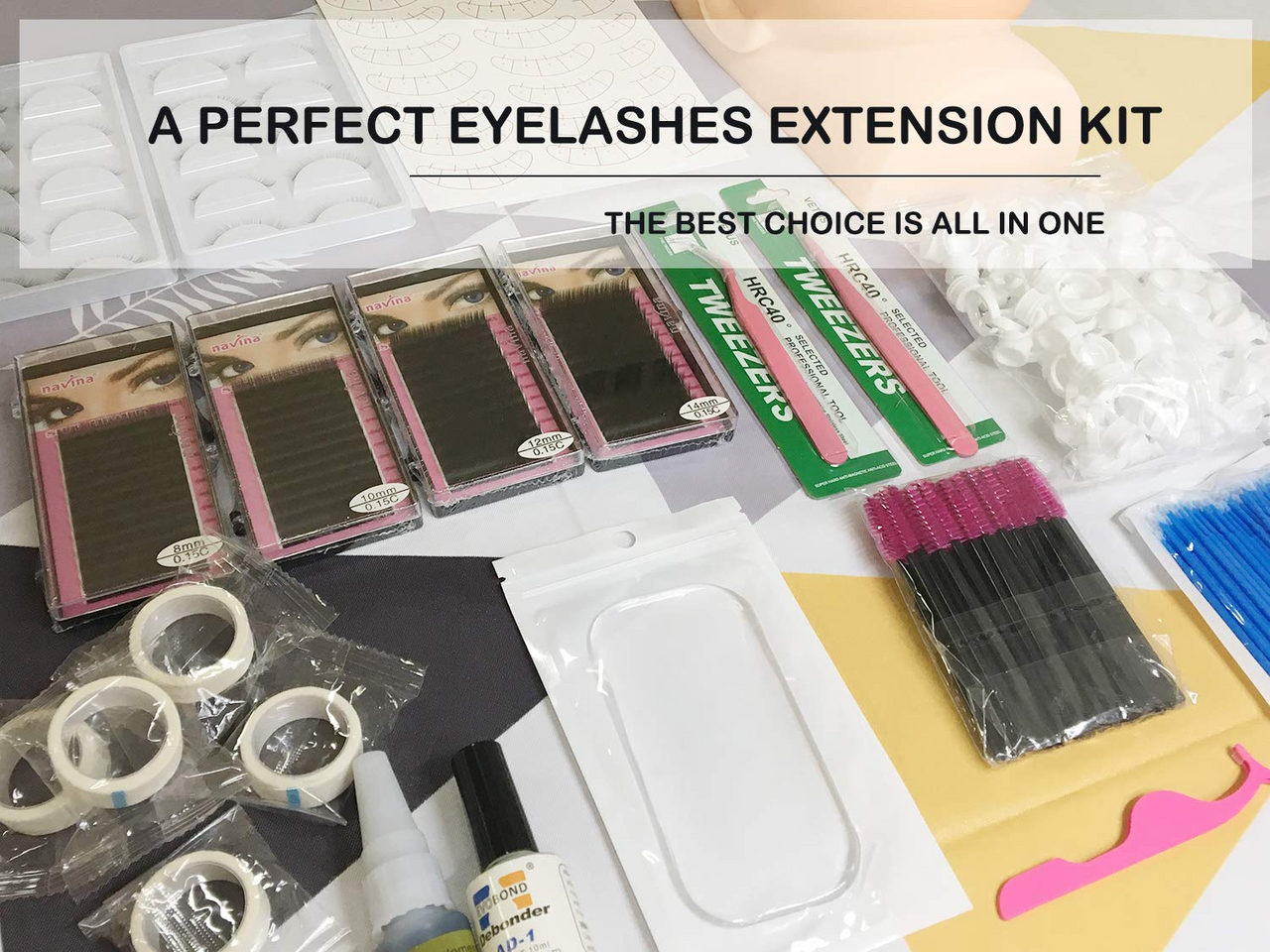 Eye Lash Extensions Kit 12 Pcs Eyelash Extension