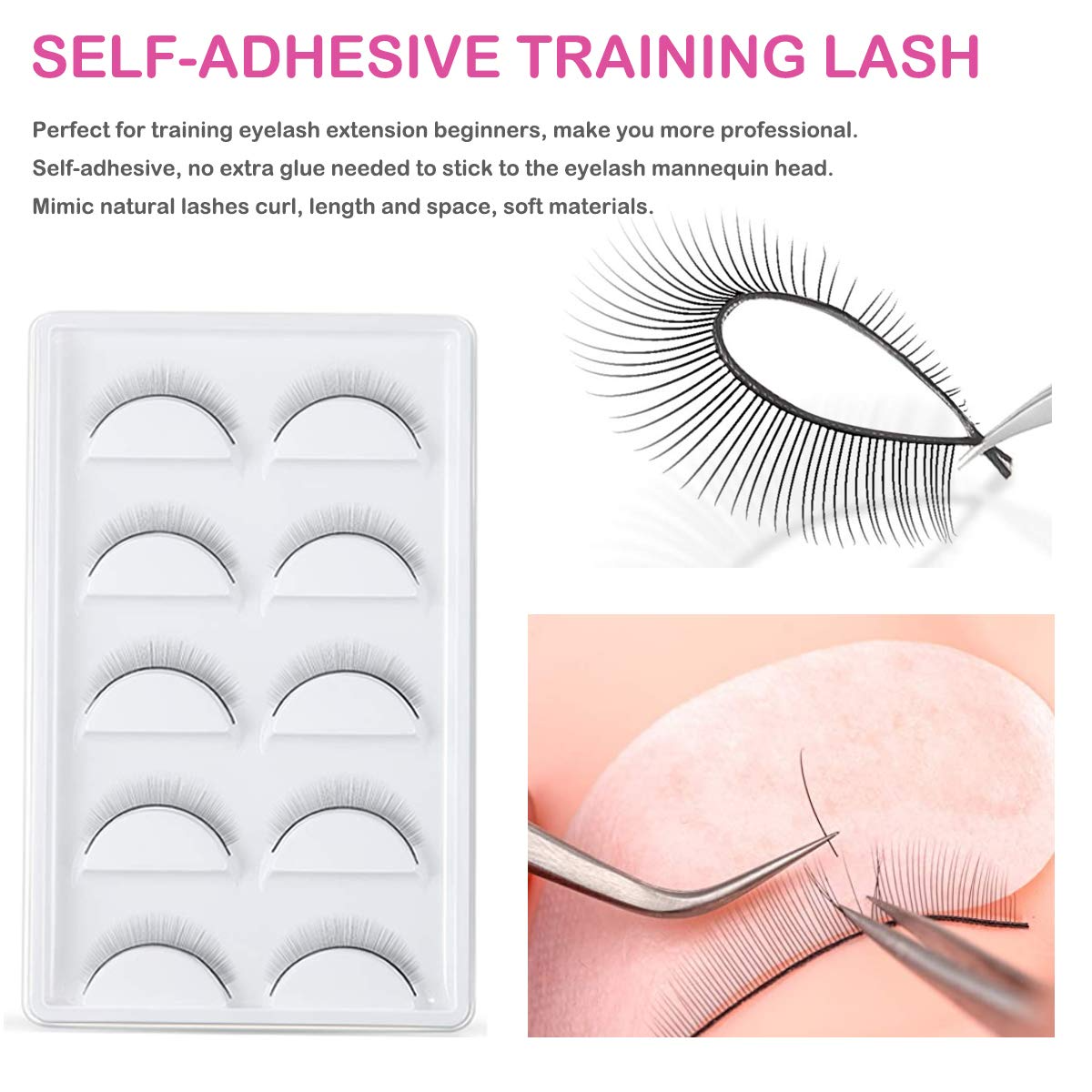Eye Lash Extensions Kit 12 Pcs Eyelash Extension