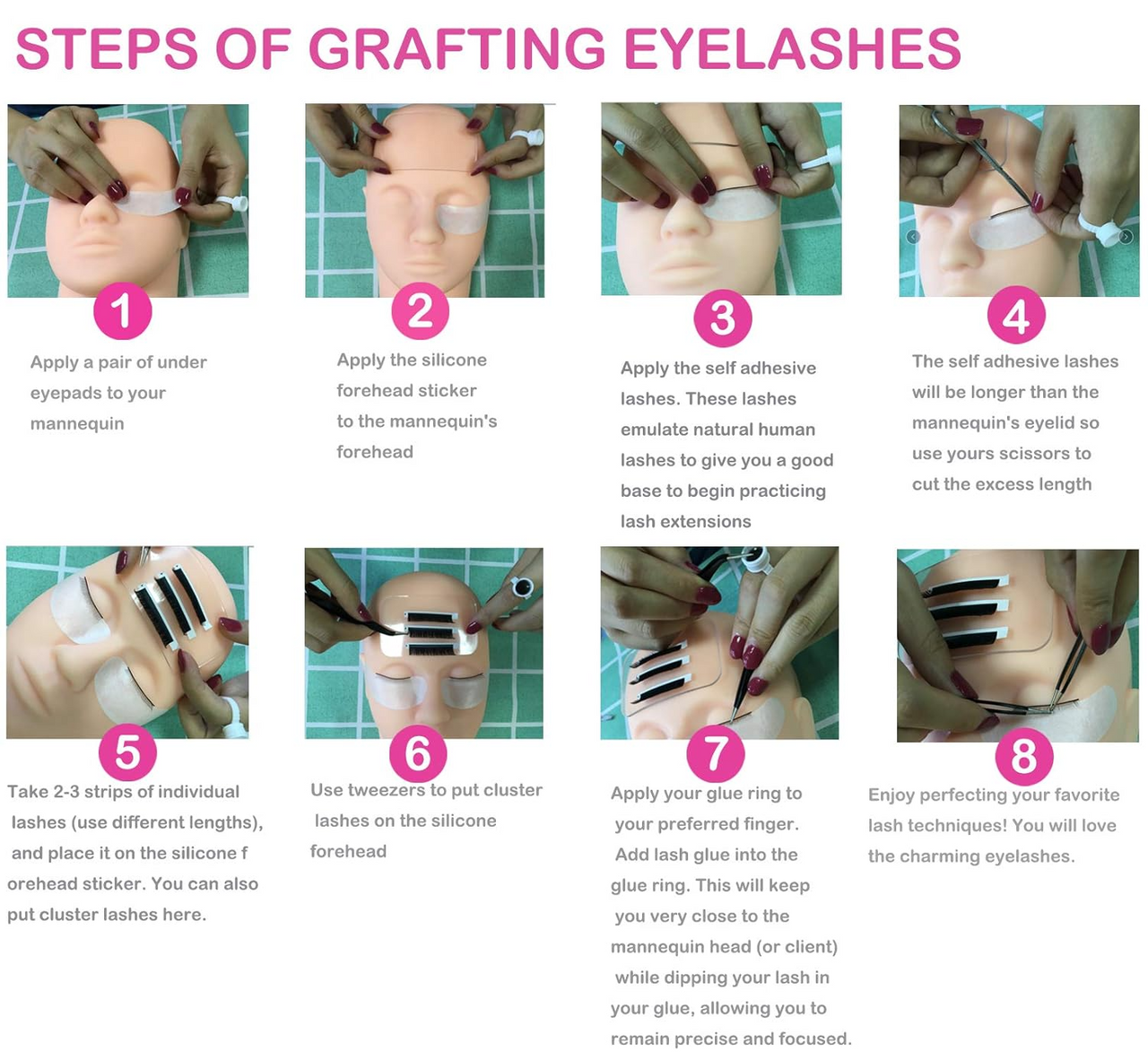 Eye Lash Extensions Kit 12 Pcs Eyelash Extension