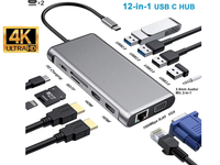 Thumbnail for USB C Docking Station Type C 12-in-1