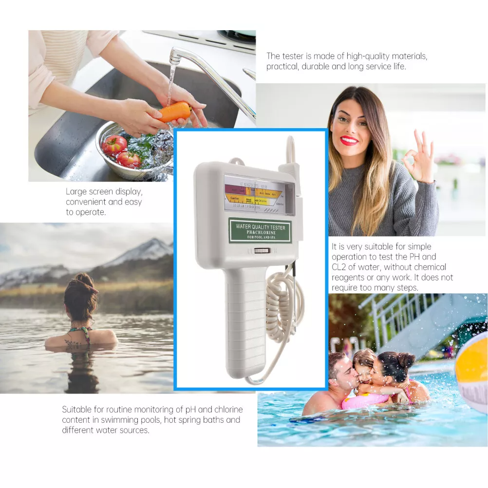 PH Chlorine Tester Pool SPA Water Quality Tester