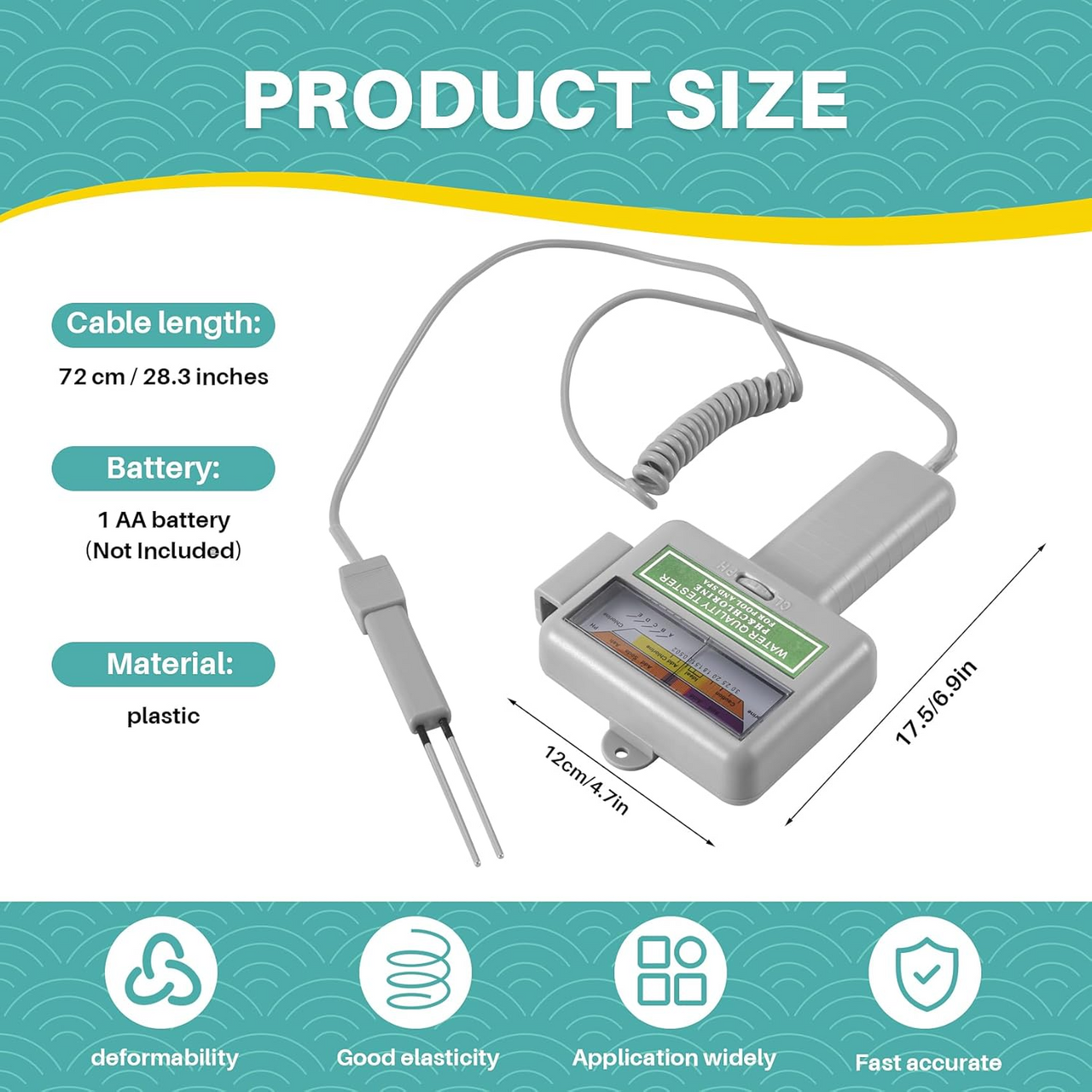 PH Chlorine Tester Pool SPA Water Quality Tester