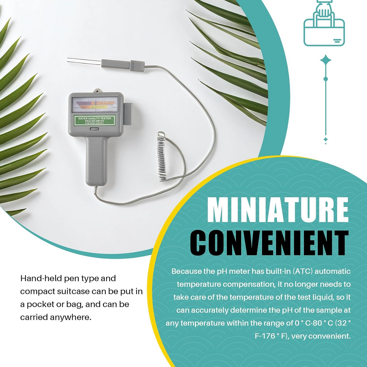 PH Chlorine Tester Pool SPA Water Quality Tester