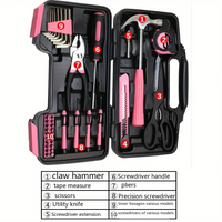 Thumbnail for 39 Pcs Hand Tools Set Home Repair Toolbox Basic Toolkit