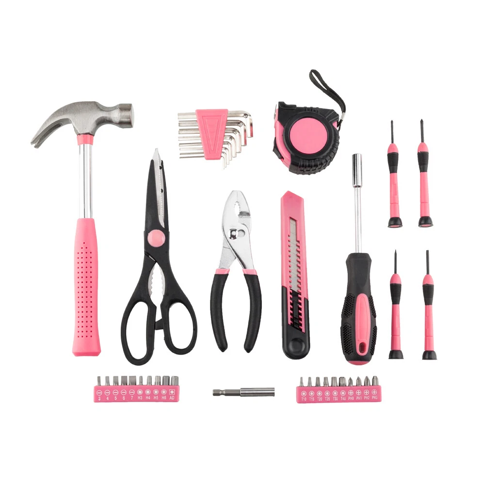 39 Pcs Hand Tools Set Home Repair Toolbox Basic Toolkit