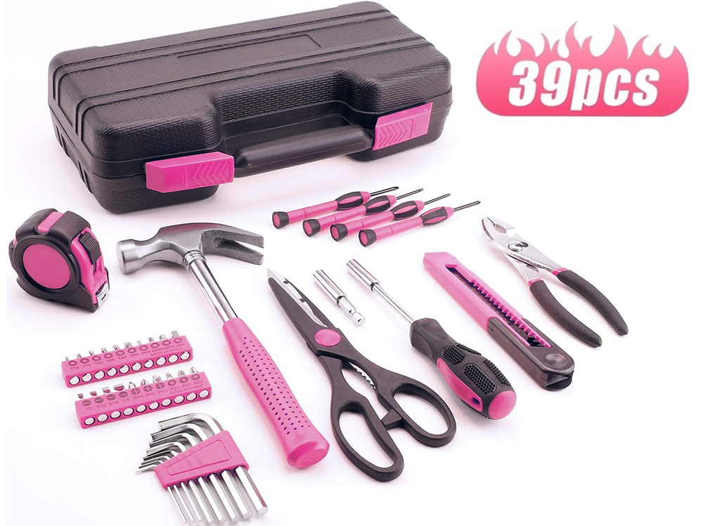 39 Pcs Hand Tools Set Home Repair Toolbox Basic Toolkit
