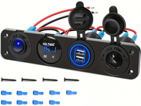 Thumbnail for Dual Car Cigarette Lighter Plug Socket 12V-24V