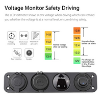 Thumbnail for Dual Car Cigarette Lighter Plug Socket 12V-24V