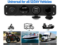 Thumbnail for Dual Car Cigarette Lighter Plug Socket 12V-24V