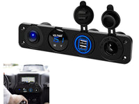 Thumbnail for Dual Car Cigarette Lighter Plug Socket 12V-24V