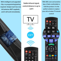 Thumbnail for Panasonic N2QAYB000579 Blu-ray Player remote