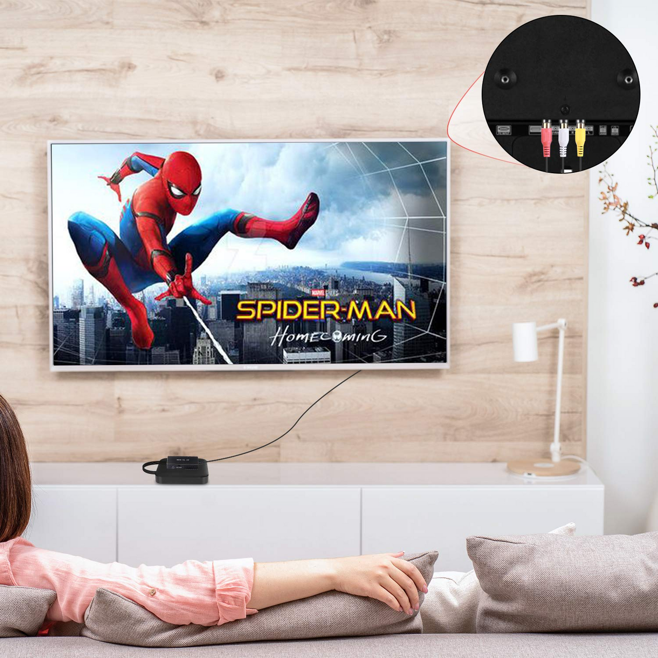 RCA to HDMI Adapter AV to HDMI Adapter