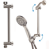 Thumbnail for Shower Head Extension Arm (Silver, 11-inch Extension)