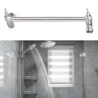 Thumbnail for Shower Head Extension Arm (Silver, 11-inch Extension)