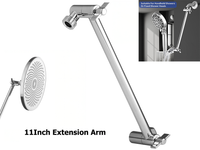 Thumbnail for Shower Head Extension Arm (Silver, 11-inch Extension)