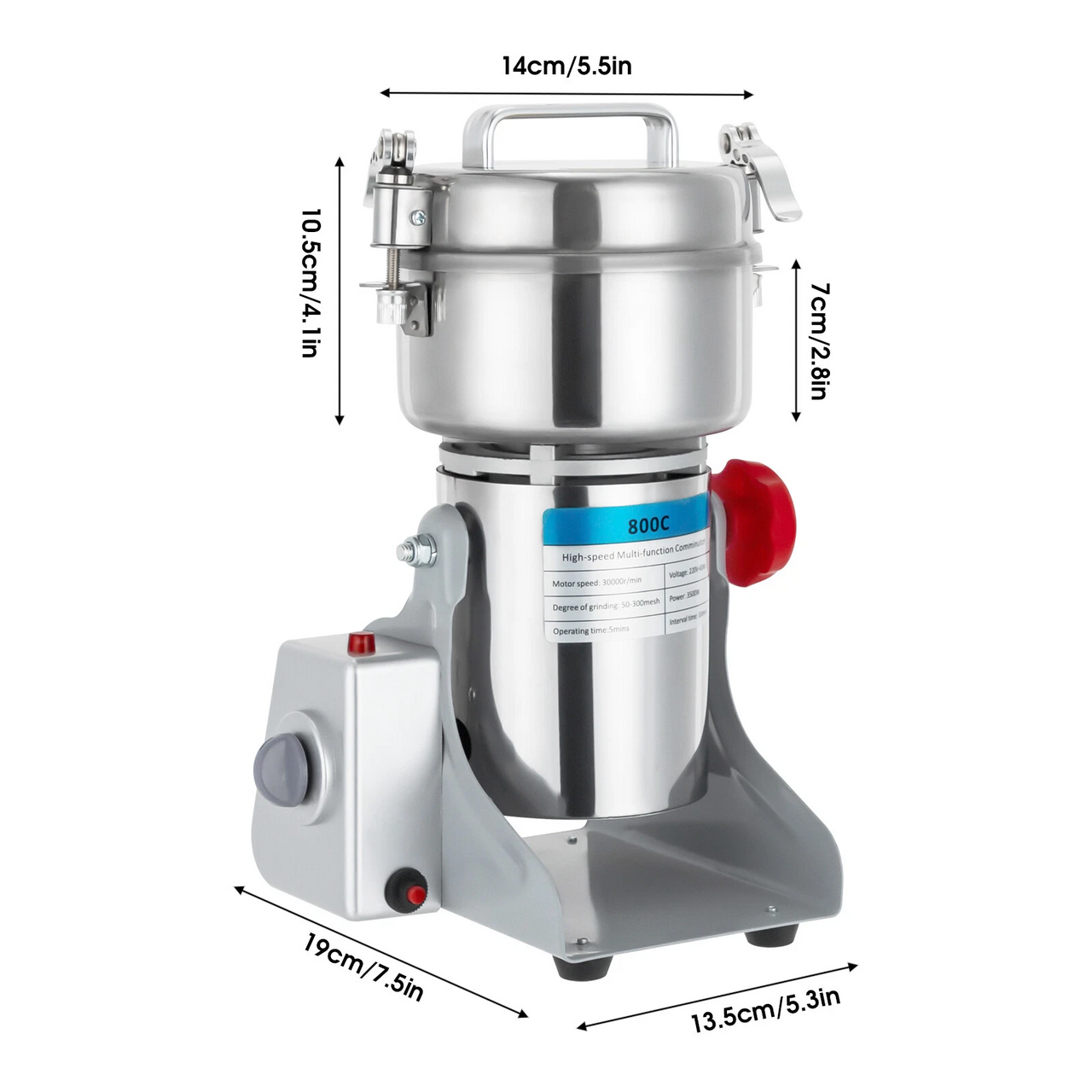 Electric Dry Food Grinder Machine 800G