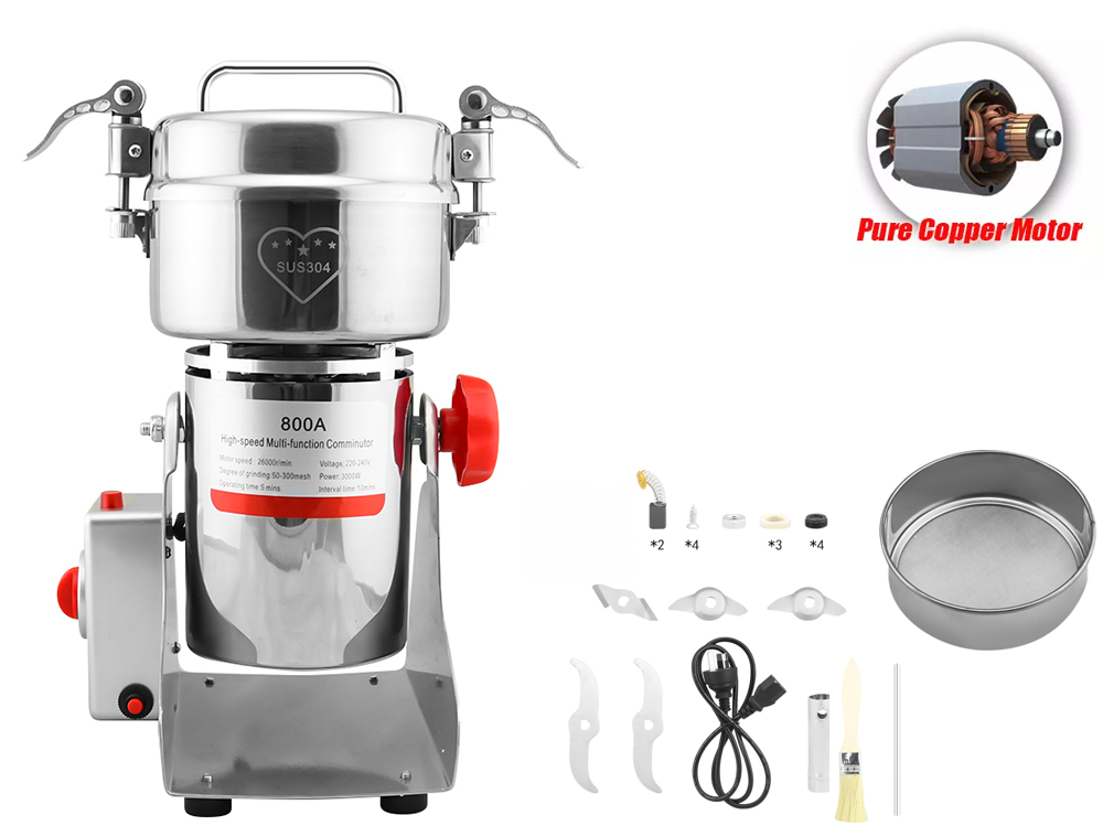 Electric Dry Food Grinder Machine 800G