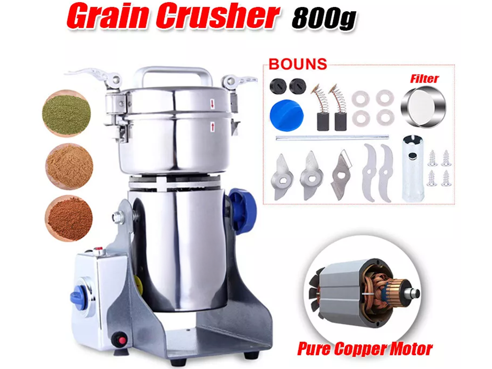 Electric Dry Food Grinder Machine 800G