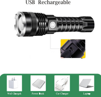Thumbnail for LED Torch Flashlight Light Rechargeable Camping Outdoor