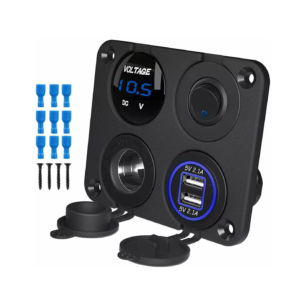 Marine Boat Rocker Switch Panel 12V