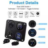 Thumbnail for Marine Boat Rocker Switch Panel 12V