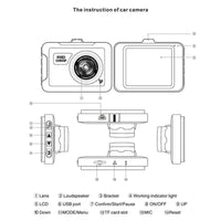Thumbnail for Car Dash Cam Camera Full HD 1080P