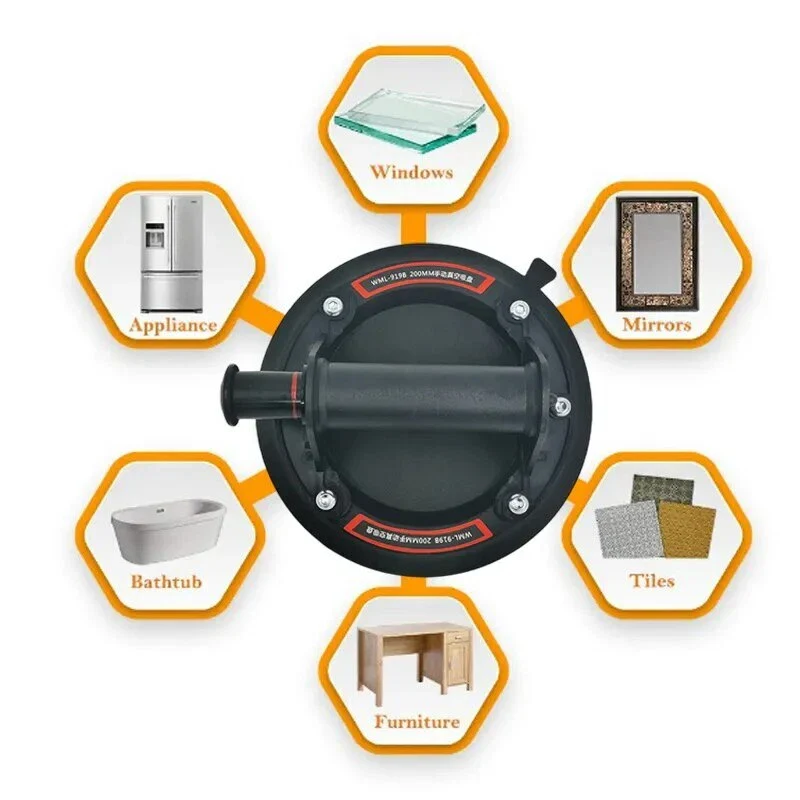 8inch Vacuum Suction Cup 200kg Bearing Capacity