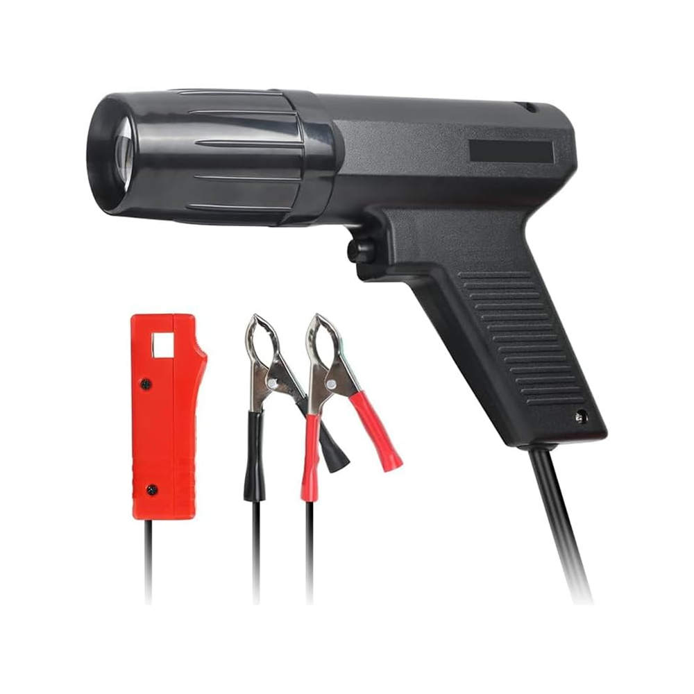 Inductive timing light gun tester front view in black