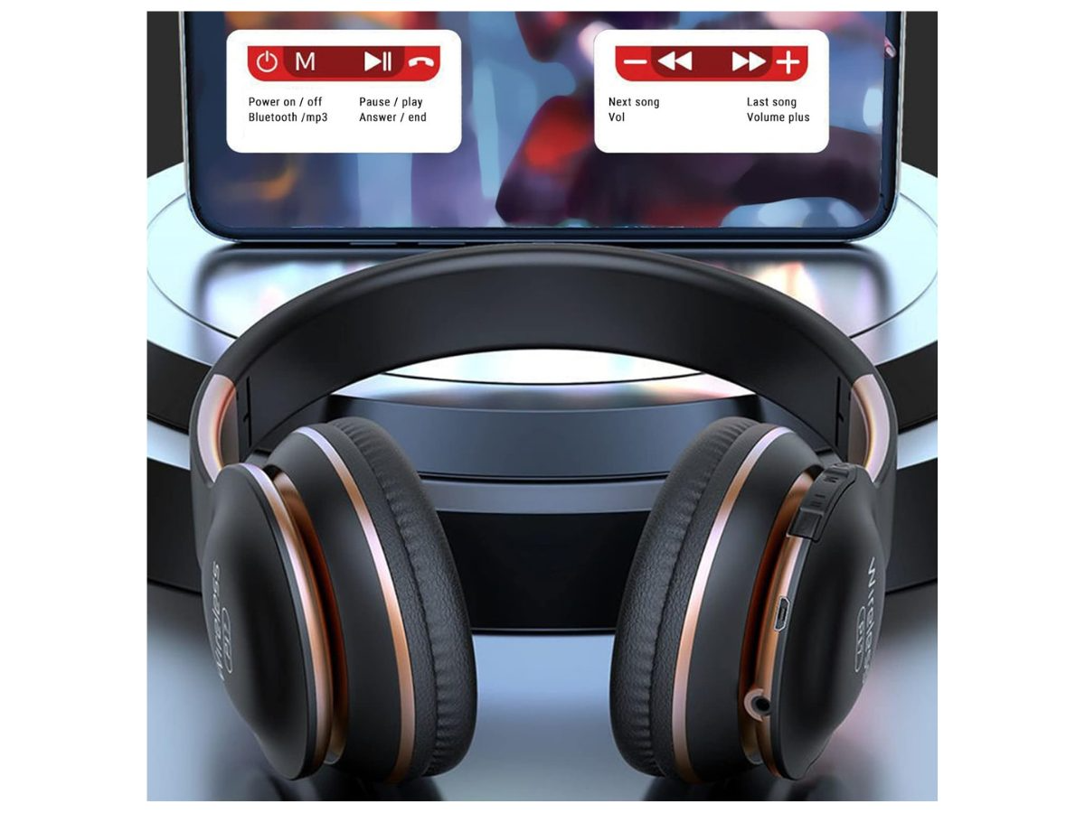 Bluetooth Headphones - Over-Ear Wireless Bluetooth Headphones