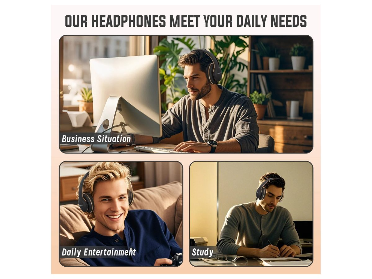 Bluetooth Headphones - Over-Ear Wireless Bluetooth Headphones