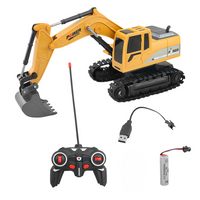 Thumbnail for Digger Excavator Kids Riding Toys Ride-On Car Toy Truck Toddler