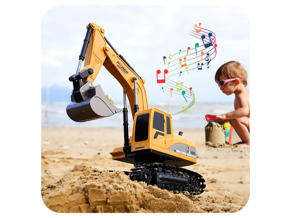 Digger Excavator Kids Riding Toys Ride-On Car Toy Truck Toddler