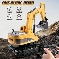 Thumbnail for Digger Excavator Kids Riding Toys Ride-On Car Toy Truck Toddler