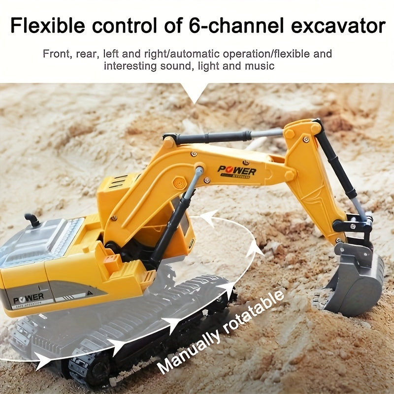 Digger Excavator Kids Riding Toys Ride-On Car Toy Truck Toddler