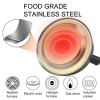 Thumbnail for 3L Smart Kettle Whistling Kettle(Stainless Steel)