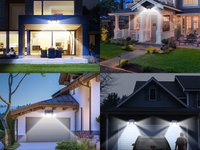 Thumbnail for 3-Headed Outdoor Solar Motion Sensor Light 74LED