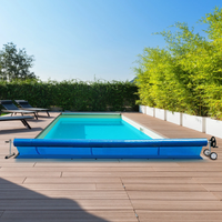 Thumbnail for Pool Cover Roller 6.4 m Adjustable Swimming Pool Solar Blanket Reel