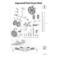Thumbnail for Pool Cover Roller 6.4 m Adjustable Swimming Pool Solar Blanket Reel