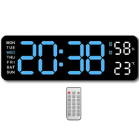 Thumbnail for Digital Wall Clock Large Display LED Clock 16