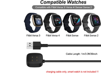 Thumbnail for Charging Cable for Fitbit Sense 1/2 & Fitbit Versa 3/4