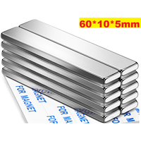 Thumbnail for Set of 10 strong neodymium rectangular bar magnets