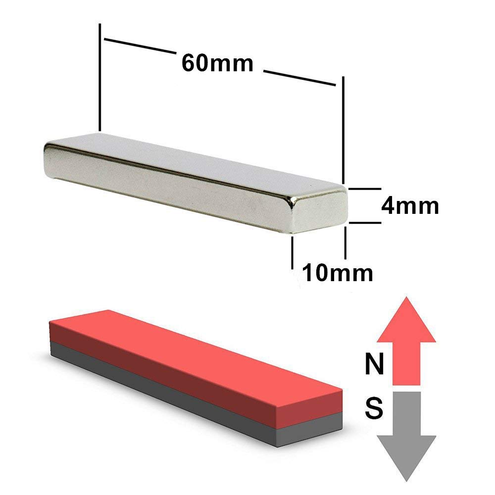 10Pcs Strong Neodymium Bar Magnets