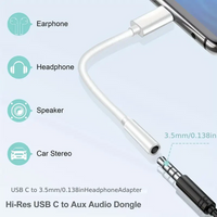 Thumbnail for USB-C to Aux Adapter Headset Jack Adapter